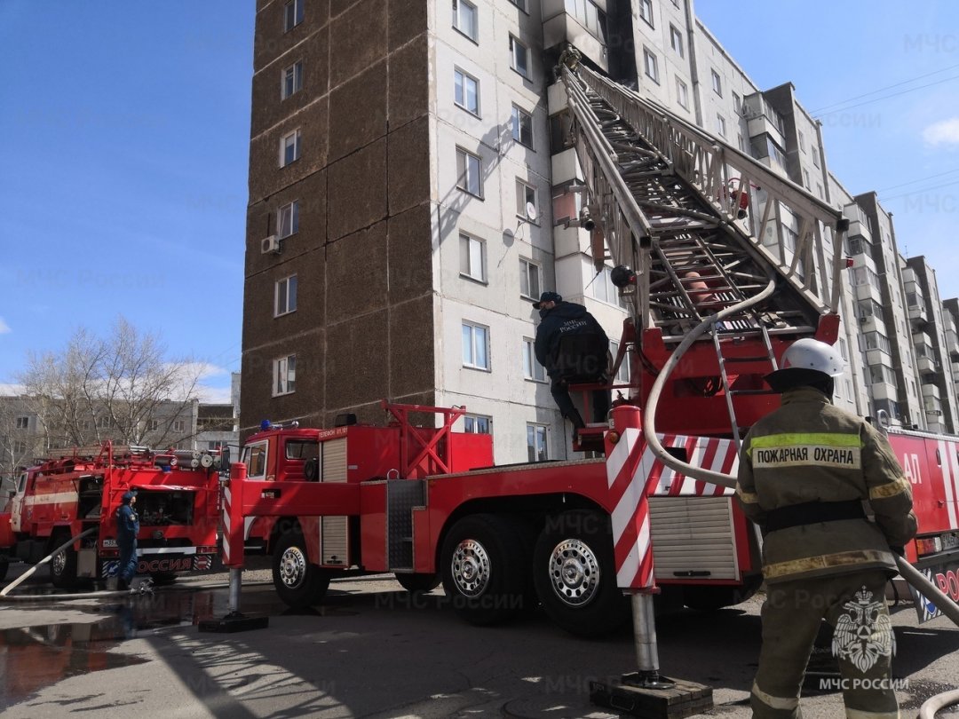 Пожар в муниципальном образовании г. Саяногорск